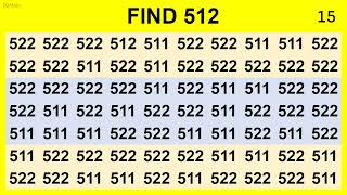 Find the Hidden Number 512  Can You Find It [upl. by Adnawal4]