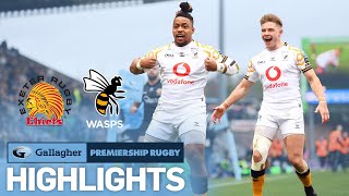 Exeter v Wasps  HIGHLIGHTS  Stunning Stoppage Time Winner  Gallagher Premiership 202122 [upl. by Asor264]