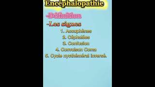 Les signes cliniques dune encéphalopathie [upl. by Hoopes]