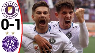 Austria Klagenfurt vs Austria Wien 01 All Goals and Extended Highlights [upl. by Vinny]