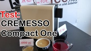 Cremesso Compact One Kapselmaschine im Test Zubereitung Tee Kaffee Espresso [upl. by Hodgson]