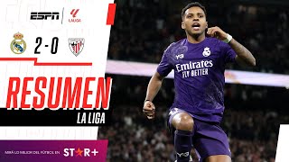 ¡DOBLETE DE RODRYGO PARA ESTIRAR EL INVICTO A 24 PARTIDOS  Real Madrid 20 A Bilbao  RESUMEN [upl. by Fredella538]