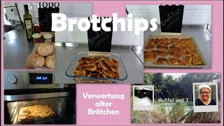 würzige Brotchips wunderbare Verwertung alter Brötchen [upl. by Enimisaj120]