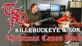 KillrBuckeye amp his son Evan play Christmas Canon Rock solo TransSiberian Orchestra cover [upl. by Atse]