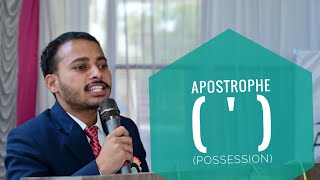 How to use an apostrophe    in the case of possession sudamgspeaks apostrophe [upl. by Nodnarb93]