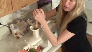 Making Juice With The Green Star Juicer [upl. by Mar]