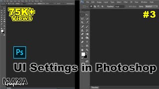 Adobe photoshop tool settings  How to enlarge tool and menu bar in photoshop  Increase tool size [upl. by Asaret755]