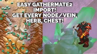 WoW Dragonflight Import GatherMate2 data  Get every Mining NodeVein Herb Chest and more 1 mi… [upl. by Callie]