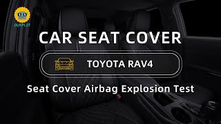 Ourplot  Toyota RAV4 Custom Seat Cover Airbag Deployment Test  Will It Pass the Safety Test [upl. by Crane688]