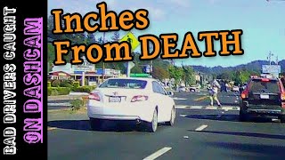 Inches From DEATH When Two IDIOTS Meet Pedestrian Almost Gets Hit [upl. by Lledniw273]