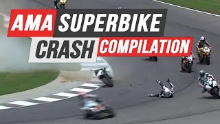 AMA Superbike Crash Compilation [upl. by Larue977]