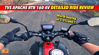 Tvs Apache RTR 160 4V Detailed Review  Should you buy in 2023 [upl. by Ecerahc]