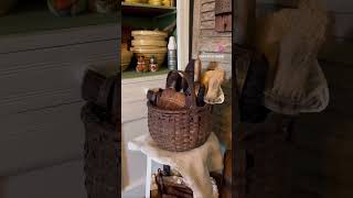 Basket Collection  A Collectors Home  Country Cottage Farmhouse Eclectic Decor Decorating Ideas [upl. by Oxley]