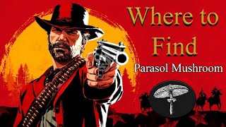 RDR2 Online  Parasol Mushroom locations [upl. by Morril]