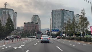 경부고속도로 기흥삼성전자  분당 수내 주행영상  ASMR Driving Relax Video by iPhone 15  Hwaseong Korea 4K [upl. by Karb]