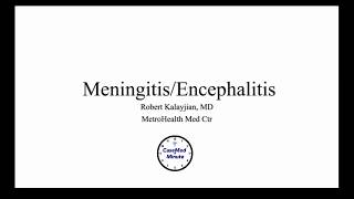 Meningitis and Encephalitis [upl. by Intosh]