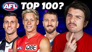 CAN I NAME THE TOP 100 AFL PLAYERS IN 2024 [upl. by Tilly]