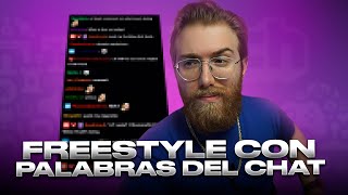 RODRIGO QUESADA SE TIRA UN FREESTYLE CON LAS PALABRAS DEL CHAT [upl. by Nnairda]