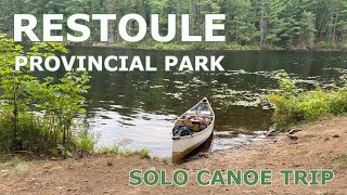 Restoule Provincial Park  Solo Canoe Trip [upl. by Ilujna]