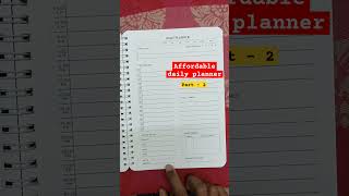 Daily planner review part 2  Flipkart planner journal affordable book [upl. by Nnayhs]