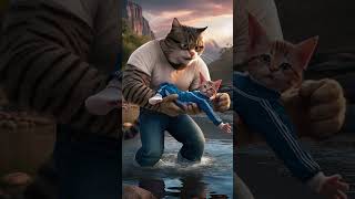 The Cats Fathers Battle For Survival cat wisdom lifelessons catvideos catshorts [upl. by Maryellen]