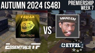 ETF2L TF2 6v6 Autumn 2024 S48 Premiership Week 7 Garda Panteri vs MANDEM [upl. by Eniowtna]