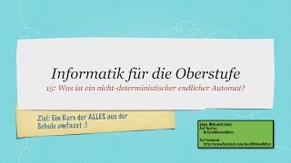 IFDO15 Was ist eigentlich ein nichtdeterministischer endlicher Automat NFA [upl. by Stacie]