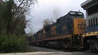 CSX A736 Cottondale Florida with 4 units [upl. by Eintrok]