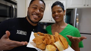 My Mom Taught Me How to Fry Chicken  EXTRA CRISPY RECIPE [upl. by Anelram]