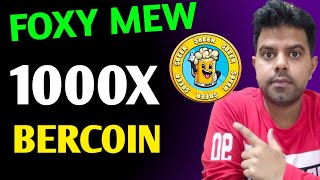 Beercoin 1000X  FoxyMew 100X Pump Soon  Mew Coin News Today [upl. by Attenej]