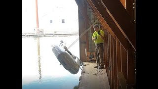 Down at the BoathouseDock dinghy davits [upl. by Nosredneh]