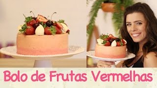 BOLO de FRUTAS VERMELHAS para o Natal ou BOLO JULIANA  TPM pra que te quero [upl. by Anafetse]