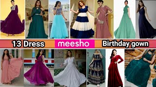 Huge Meesho party wear gown haul ✨💝 Birthday outfit 👗 300 Rs😱  Tryon Haul  Honest Review [upl. by Imis]