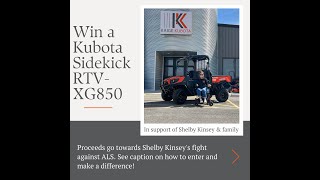 Win a Kubota Sidekick RTVXG850 [upl. by Roice]