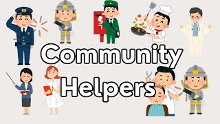 community helpers  Helpers in peoples  Kids video Helpers  Doctor Teacher Police [upl. by Allard]