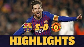 BARÇA 30 MANCHESTER UNITED  Match highlights [upl. by Nalro]