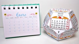 Cómo hacer tu propio calendario Parte 1  Calendarios de Escritorio 2021  MundoParty [upl. by Aihsirt254]