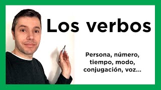 EL VERBO Morfología conjugación número persona tiempo modo aspecto voz [upl. by Annitsirhc348]