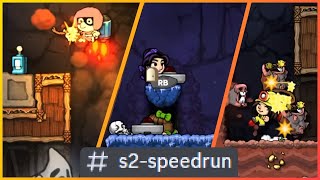 Speedrun Clip Compilation 1  Spelunky 2 [upl. by Aerdnek522]