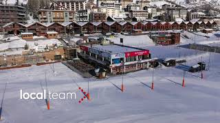 Piste sci Sestriere drone pronte per la riapertura [upl. by Leirum505]