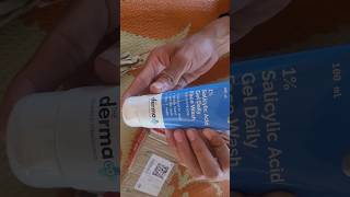 Derma Salicylic acid gel daily facewash derma dermatologist skincare facewash dermaheal shots [upl. by Siuoleoj830]