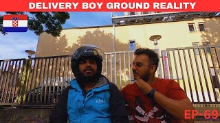 FOOD DELIVERY JOB GROUND REALITY  KAISI HAI CROATIA KI LIFE  CROATIA KA SACH [upl. by Pastelki243]