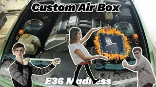 Creating a Custom Cold Air Intake Box  BMW E36 [upl. by Eldnek]