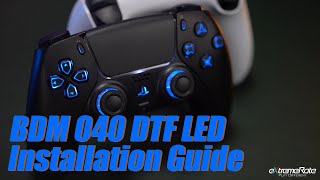 How to Install eXtremeRate DTF LED Kit on PS5 Controller BDM040 Model [upl. by Trumaine]