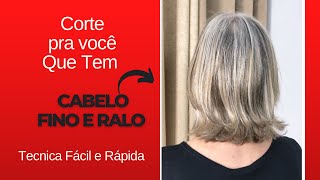 Corte para Cabelo Fino e Ralo [upl. by Toms41]