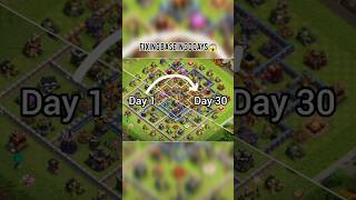 Fixing Th14 rushed base in 30 days clashofclans coc challenge 30daychallenge [upl. by Dottie]