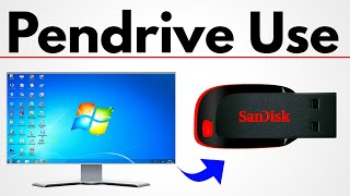 How To Use Pendrive In Computer  Computer Me Pendrive Kaise Use Kare [upl. by Mullane]