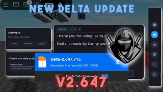 NEW Delta Executor Latest Update V2647 All Bug Fixed Free Download [upl. by Haelak672]