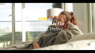 Cosi Home Luxury Faux Fur Heated Throw [upl. by Virgin49]