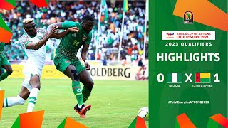 Nigeria 🆚 Guinea Bissau  Highlights  TotalEnergiesAFCONQ2023  MD3 Group A [upl. by Sone904]